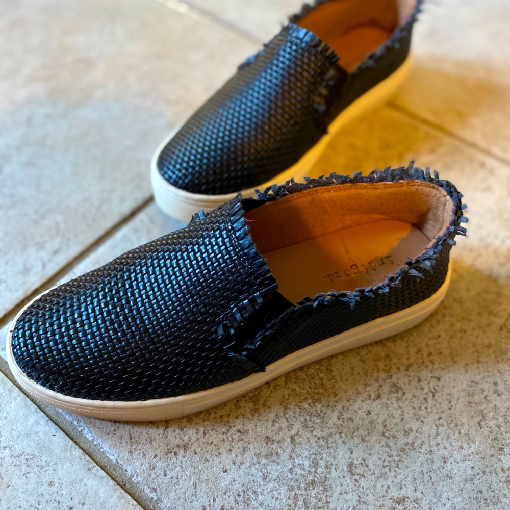 Indigo road frayed slip-ons